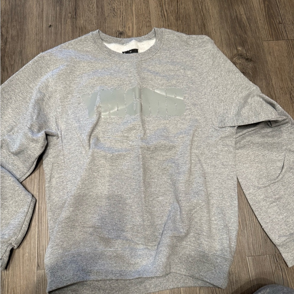 Grey YMCMB crewneck sweatshirt. Size small